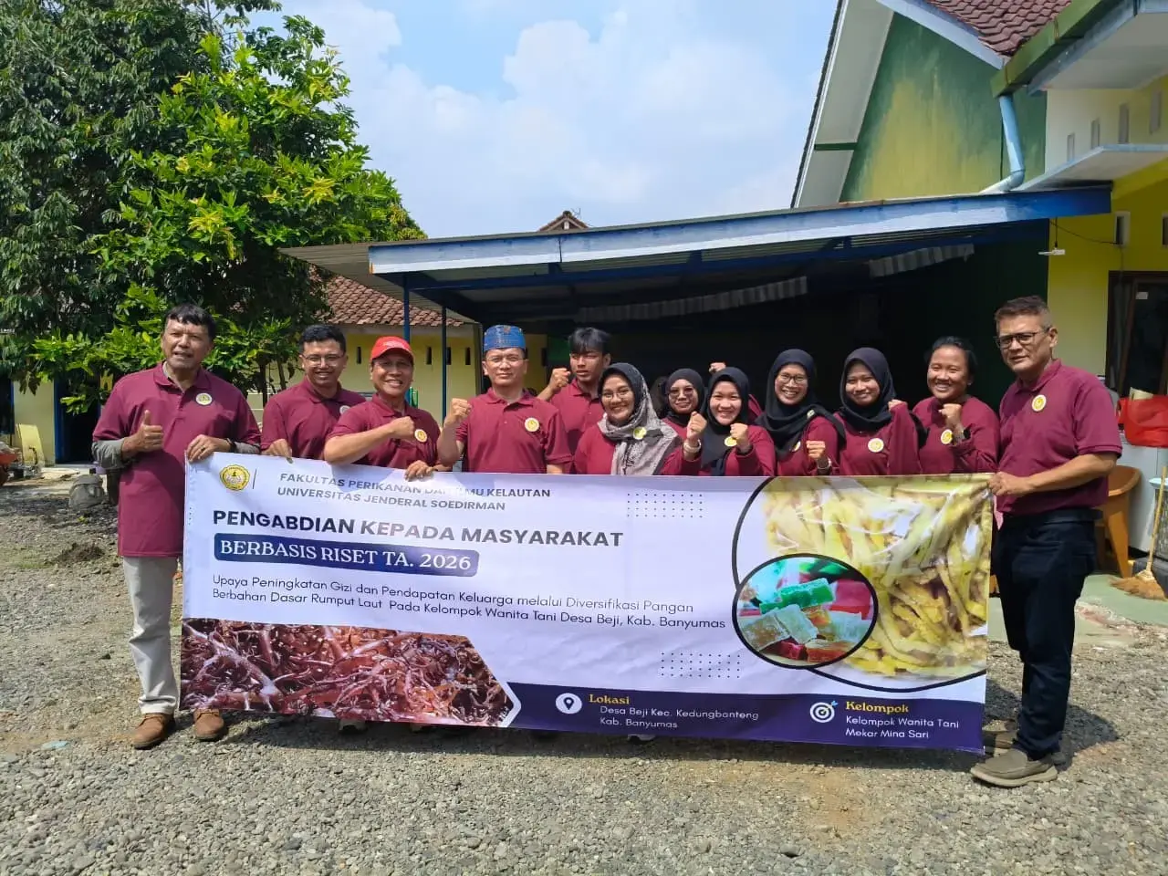 FPIK Unsoed Dorong Diversifikasi Olahan Rumput Laut untuk Tingkatkan Gizi dan Pendapatan KWT Desa Beji
