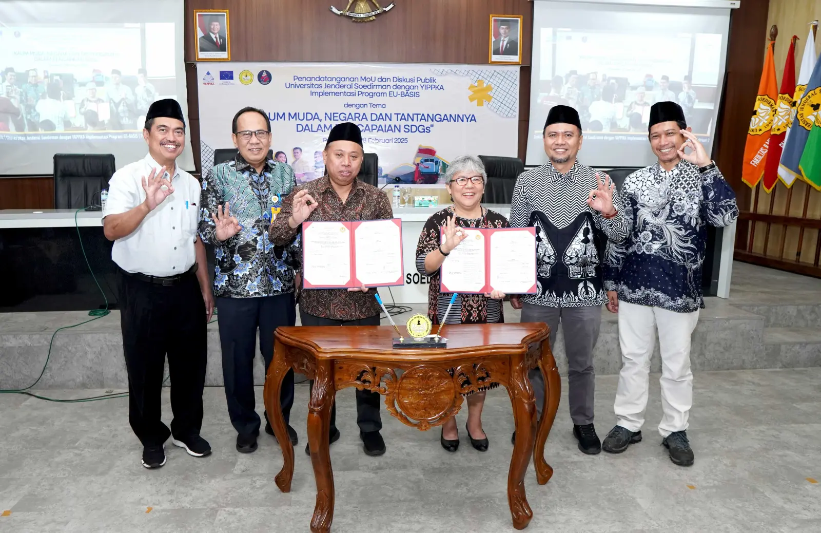 UNSOED dan YAPPIKA Tandatangani MoU Penyelenggaraan Program EU-BASIS