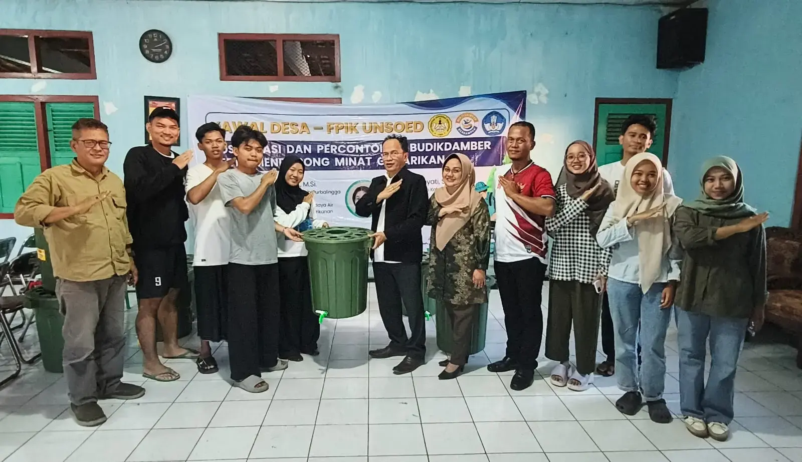 FPIK Unsoed Kenalkan Budikdamber untuk Perkuat Ketahanan Pangan Rumah Tangga