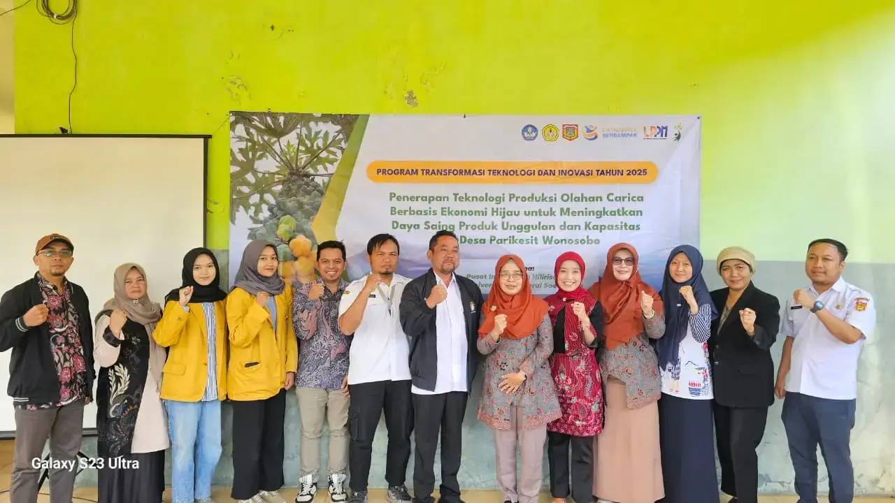 UNSOED Terapkan Teknologi Produksi Olahan Carica Dieng Berbasis Ekonomi Hijau Dan Kembangkan Produk Zero Waste