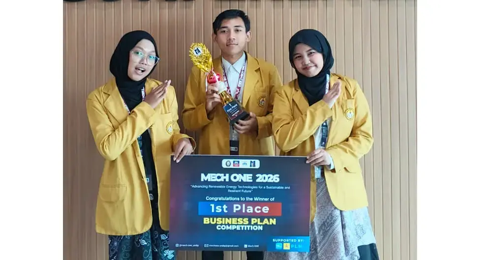 Mahasiswa Teknik Industri Unsoed Juara 1 Business Plan Competition Mech-ONE 2026