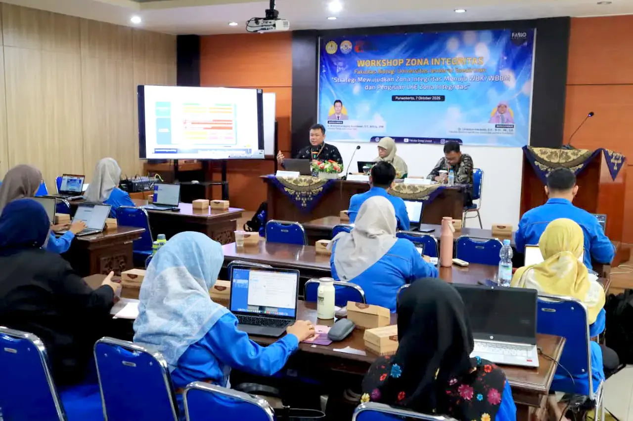 Fakultas Biologi Unsoed Perkuat Zona Integritas melalui Workshop Tata Kelola