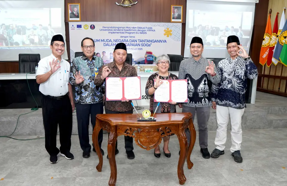 UNSOED dan YAPPIKA Tandatangani MoU Penyelenggaraan Program EU-BASIS