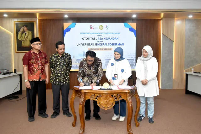 Perkuat Kolaborasi, Unsoed dan OJK Dorong Peningkatan Literasi Keuangan