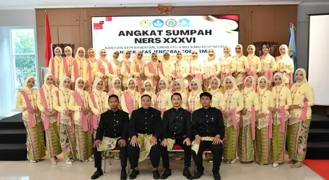 Angkat Sumpah Profesi Ners ke-36, FIKes Unsoed Teguhkan Komitmen Lahirkan Perawat Profesional