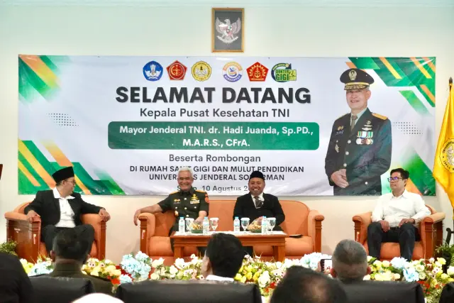 Kapuskes TNI Kunjungi RSGM Unsoed, Bahas Penguatan Kerja Sama Bidang Kesehatan