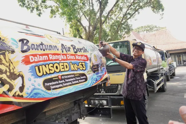 Unsoed Peduli, Salurkan Bantuan Air Bersih ke 21 Kecamatan dan 84 Desa di Banyumas