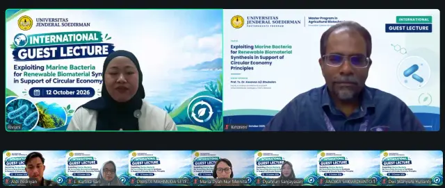 Unsoed Perluas Wawasan Bioteknologi Kelautan melalui Kuliah Tamu Internasional