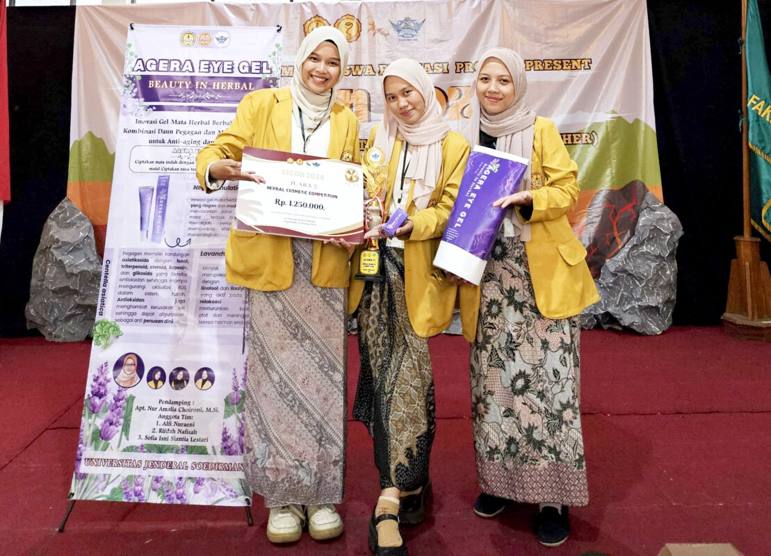 Delegasi UNSOED Raih Juara 3 Herbal Cosmetic Competition Di Ajang Science Competition (SICON) 2024