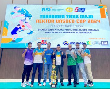 UNSOED Gelar Tenis Meja Rektor Cup ke-5