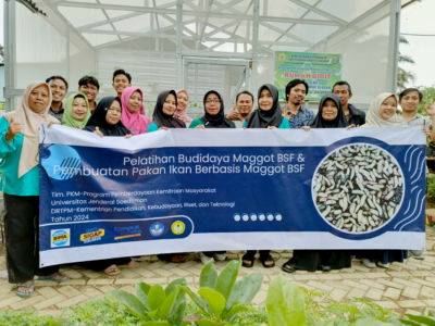 Tim Pengabdian UNSOED Lakukan Pemberdayaan Kemitraan Masyarakat Ubah Sampah Organik Rumah Tangga Jadi Pakan Ikan Tinggi Protein