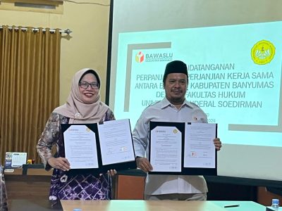 FH UNSOED dan Bawaslu Kabupaten Banyumas Perpanjang Kerja Sama, Perkuat Pendidikan Hukum dan Pengawasan Partisipatif Pemilu